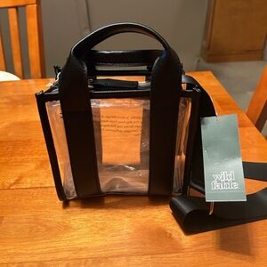 Wild Fable Black Bag with Transparent Design